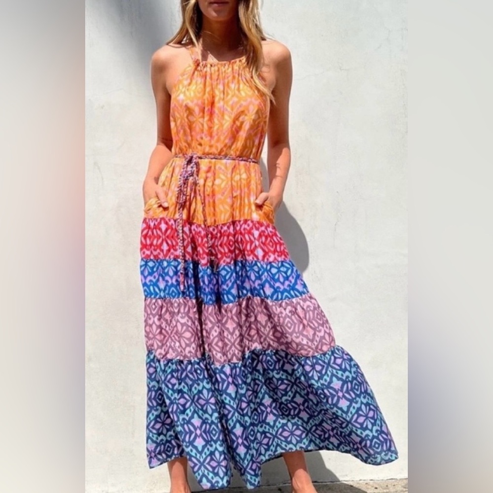 XiRENA fiesta Viv tiered maxi dress